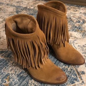 Frye ILana Fringe Short Bootie